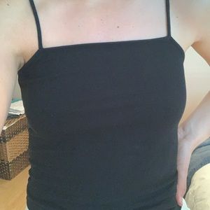 Black tank top